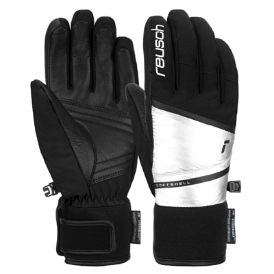 Перчатки REUSCH Tessa Stormbloxx Black/Shiny Silver
