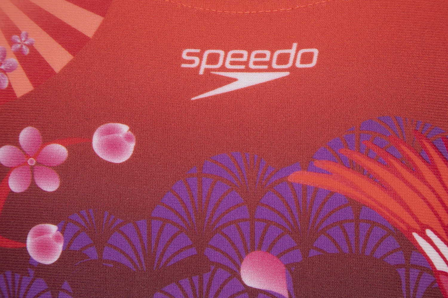 Купальник Speedo 2020 Crane Blossom Placement Digital Splashback Черный/Фиолетовый
