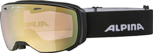 Очки горнолыжные ALPINA Estetica Qv Black Matt/Qv Gold Sph. S2-3
