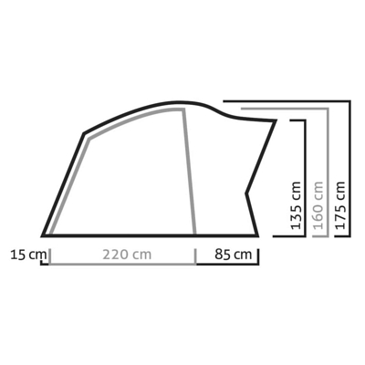Палатка кемпинговая Salewa Alpine Hut IV Cactus/Grey
