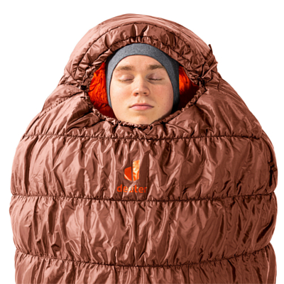 Спальник Deuter Exosphere -6° Left Umbra/Paprika
