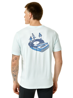 Футболка беговая Puma Graphics Slogan Peaceful Blue