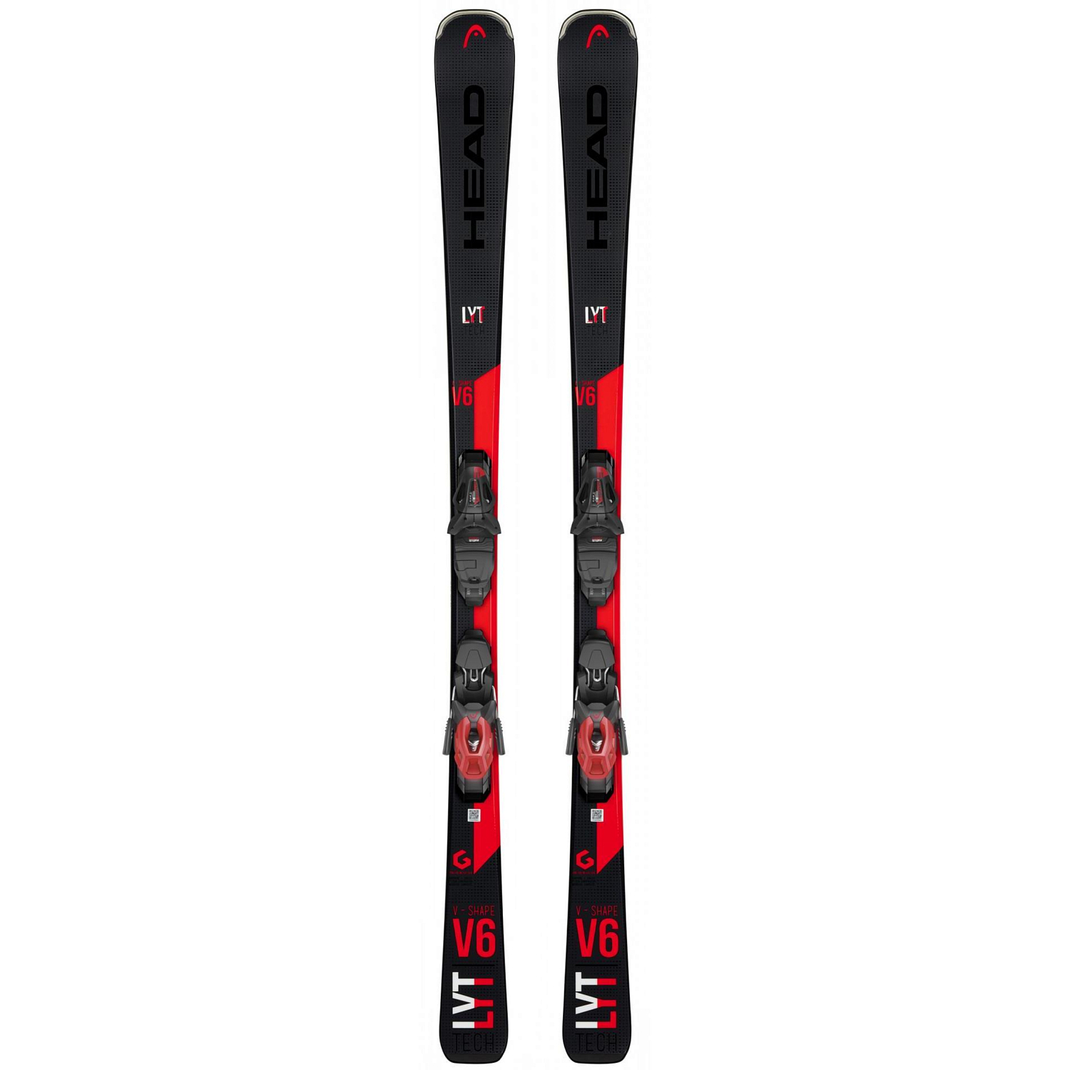 Горные лыжи с креплениями HEAD 2019-20 V-Shape V6 + PR 11 GW Brake 85 [G] Black/Red