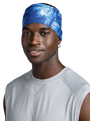 Повязка Buff CoolNet UV Wide Headband Attel Blue