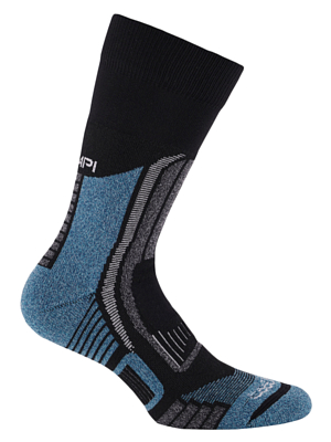 Носки Accapi Trekking Ultralight Crew Black/Turquoise Melange