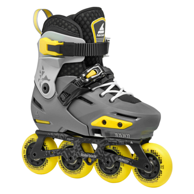 Роликовые коньки Rollerblade Apex Charcoal/Yellow