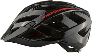 Велошлем ALPINA Panoma 2.0 Black-Red Gloss