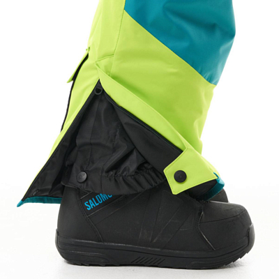 Комбинезон сноубордический детский Dragonfly Gravity DarkGreen/Lime