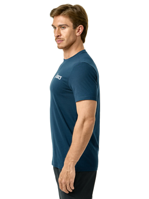 Футболка беговая Asics Chest Logo French Blue/White