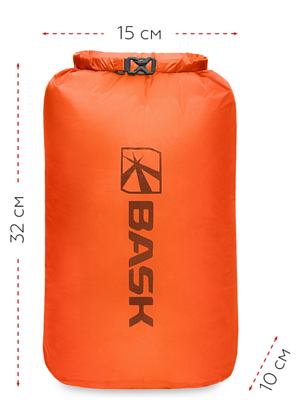 Гермомешок BASK Dry Bag Light 3 Оранжевый