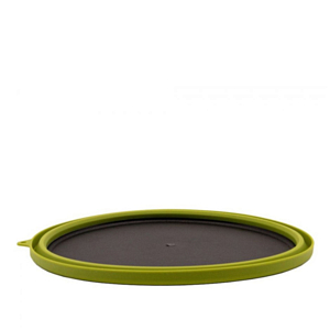 Тарелка Tramp силикон с пласт дном 25,5х25,5х4 Olive