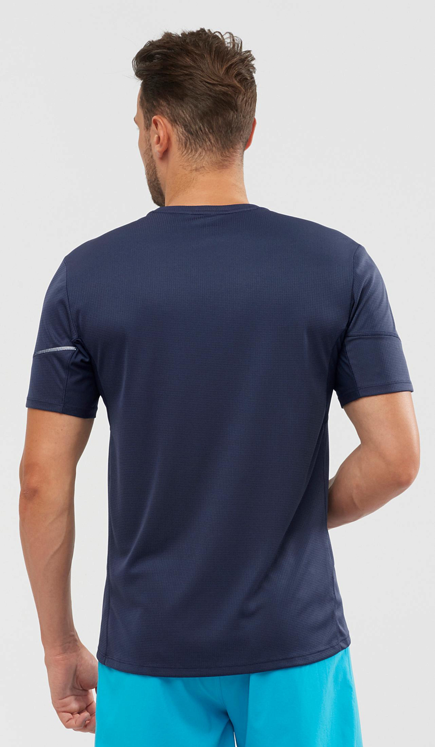 Футболка беговая SALOMON Agile Short Sleeve Tee M Night Sky