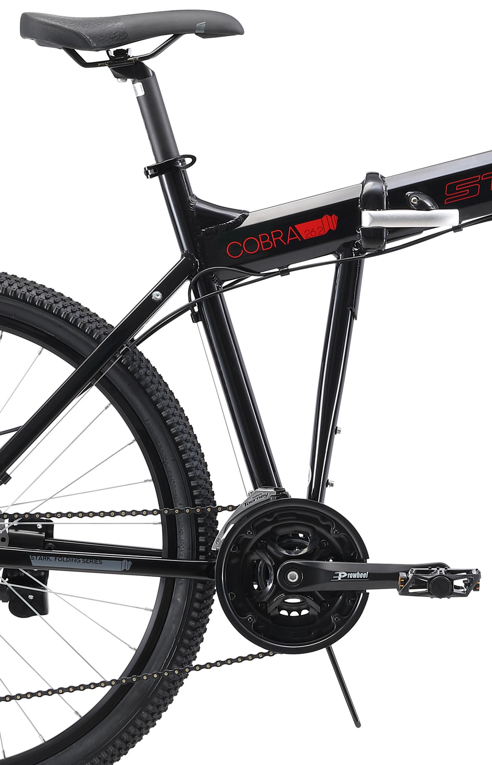 Велосипед Stark Cobra 26.2 D 2019 Черный/Красный/Серый