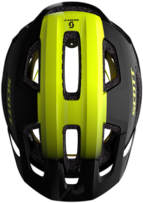 Велошлем SCOTT Supra Plus Black/Radium Yellow