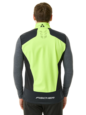 Жилет FISCHER Softshell Warm Black/Lime