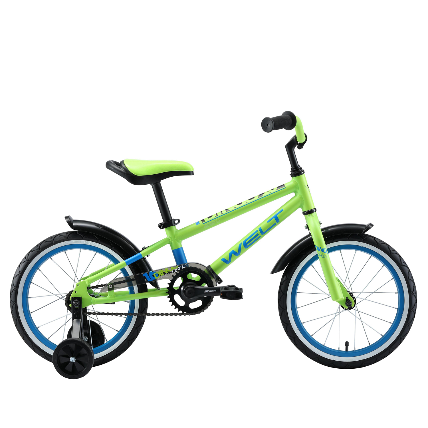 Велосипед Welt Dingo 16 2020 Acid Green/Blue