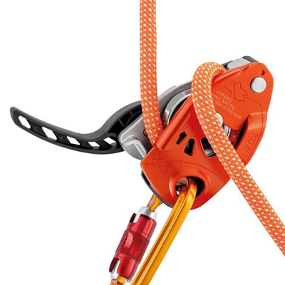 Страховочно-спусковое устройство PETZL Neox Orange