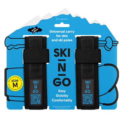 Приспособление для переноски лыж и лыжных палок SKI-N-GO 60-95 Black