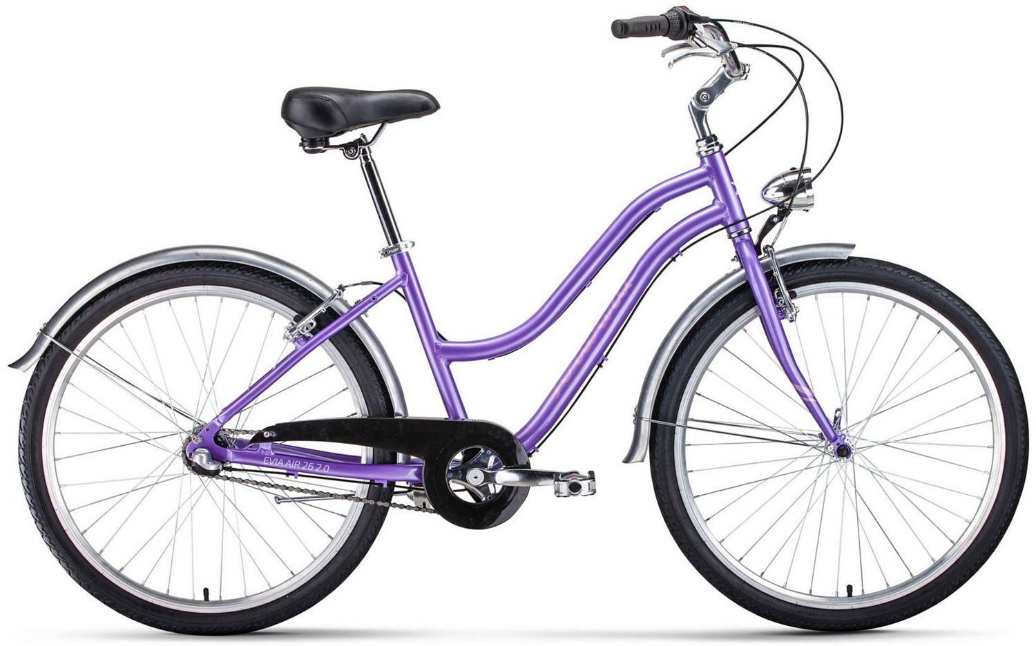 Велосипед Forward Evia Air 26 2.0 2020 фиолетовый/белый