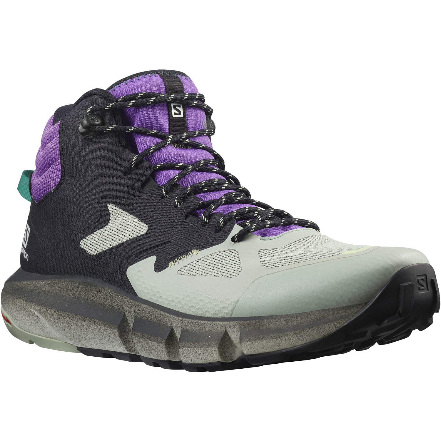 Ботинки SALOMON Predict Hike Mid Gtx Black/Aqua Gray/Royal Lilac