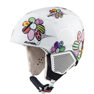 Шлем детский ALPINA Carat Lx Patchwork Flower Gloss