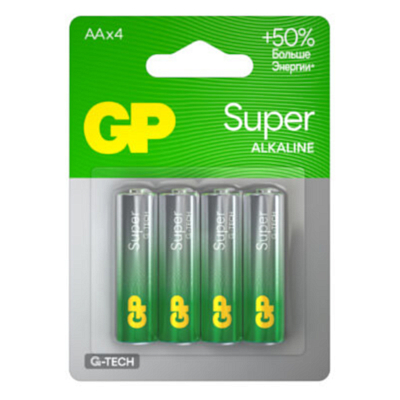 Батарейки GP Super G-Tech АА 4 шт