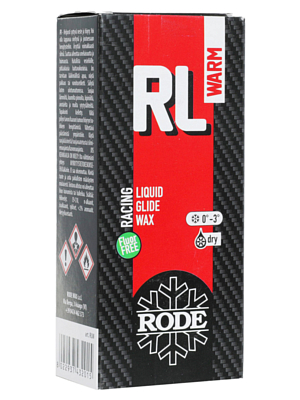 Бесфтористый парафин скольжения жидкий RODE Racing Liquid Warm 0C°... -3C° 80 ml