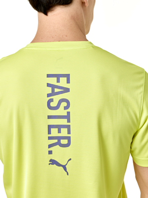 Футболка беговая Puma Graphics Faster Lemon Sherbert
