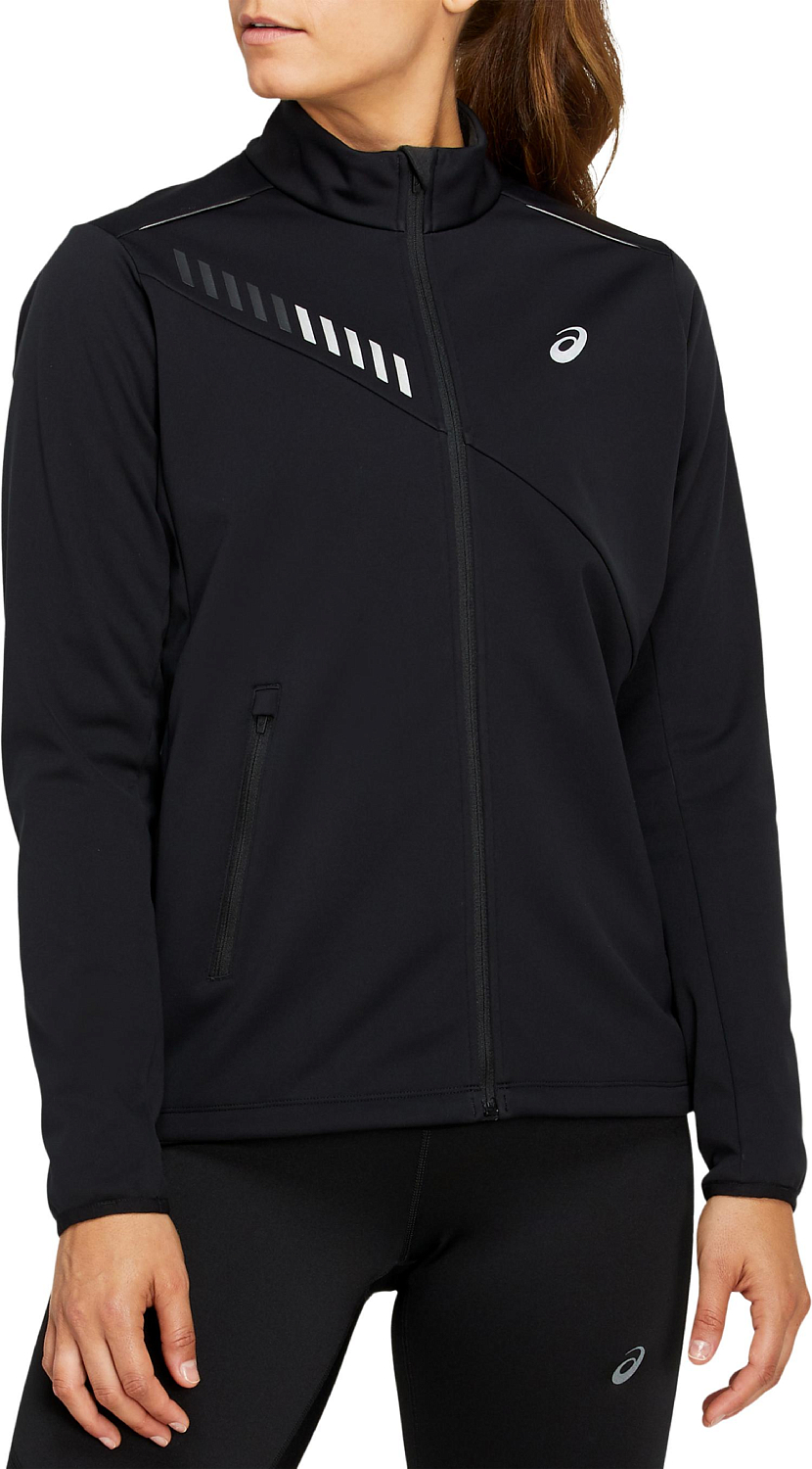 Куртка беговая Asics 2020-21 Lite-show winter jacket Performance Black/Graphite Grey