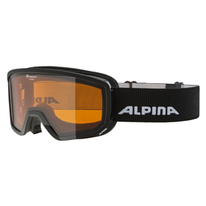 Очки горнолыжные ALPINA Scarabeo S Black Matt/Orange S2