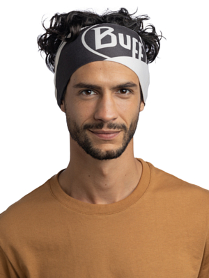 Повязка Buff CoolNet UV Wide Headband Arthy Graphite