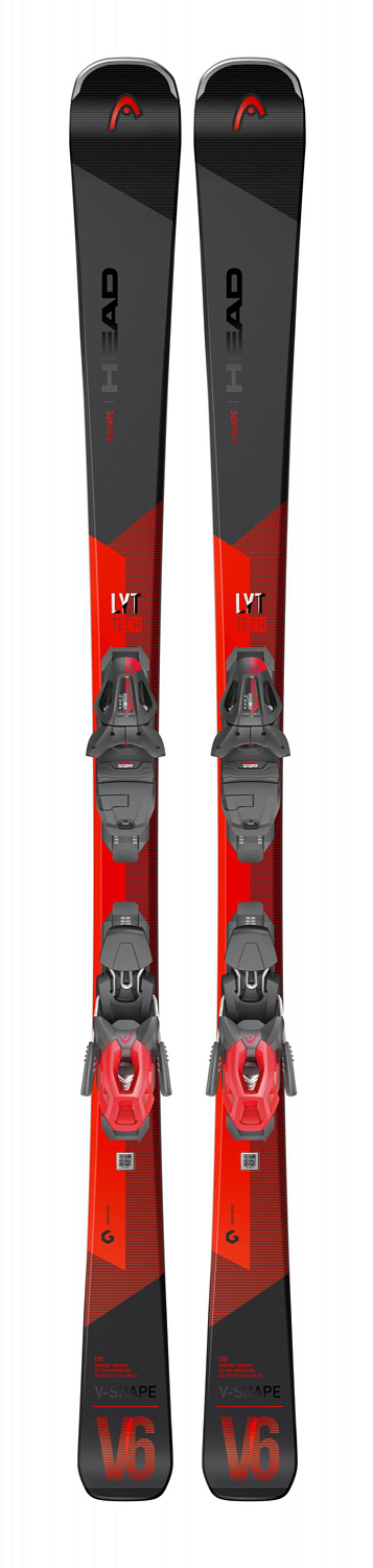 Горные лыжи с креплениями HEAD 2021-22 V-Shape V6 LYT-PR+PR 11 GW BRAKE 85 [G] Black/Red