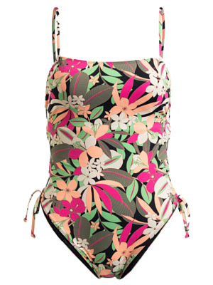 Купальник Roxy Beach Classics Lace UP OP Anthracite Palm Song S