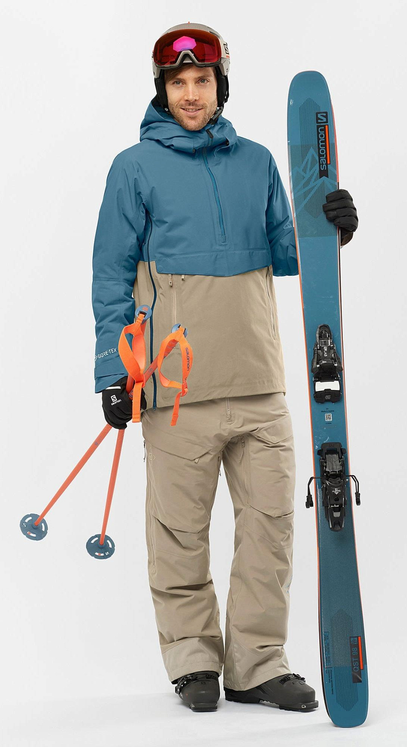 Брюки горнолыжные SALOMON Gravity Insul Gtx Pant M Roasted Cashew