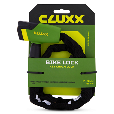 Замок велосипедный CLUXX Keeper 85K Green/Black