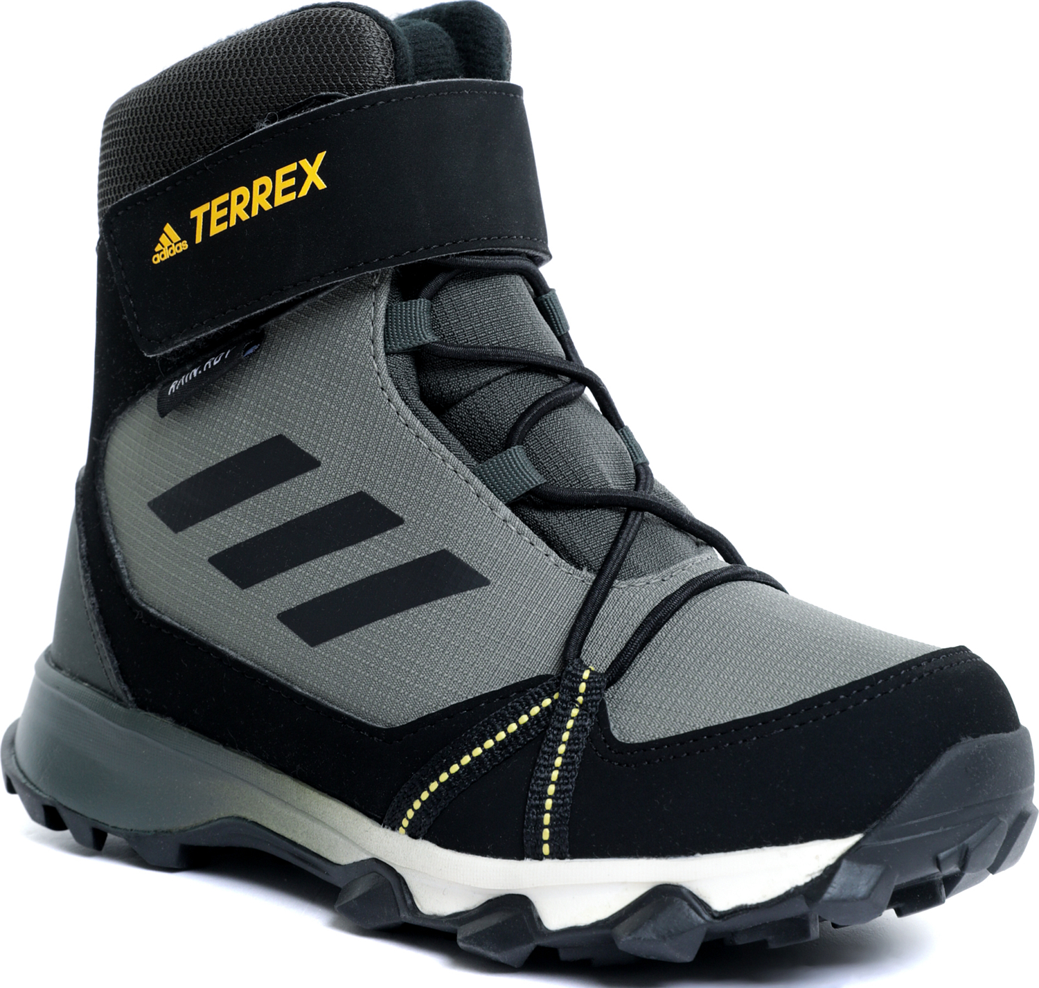 Ботинки детские Adidas Terrex Snow Cf Cp Cw Legacy Green/Core Black/Solar Gold