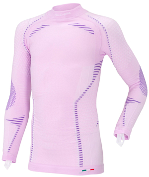 Футболка с длинным рукавом Accapi Ergoracing Long Sleeve Shirt Jr Orchid/White
