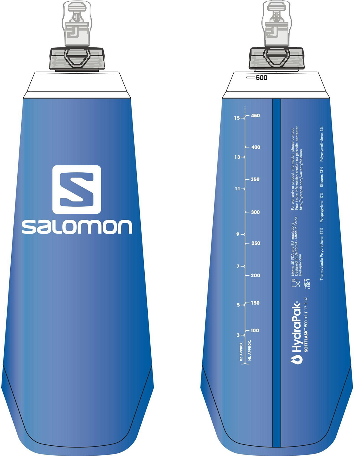 Питьевая система SALOMON Soft Flask 500Ml/17Oz 28 Clear Bl