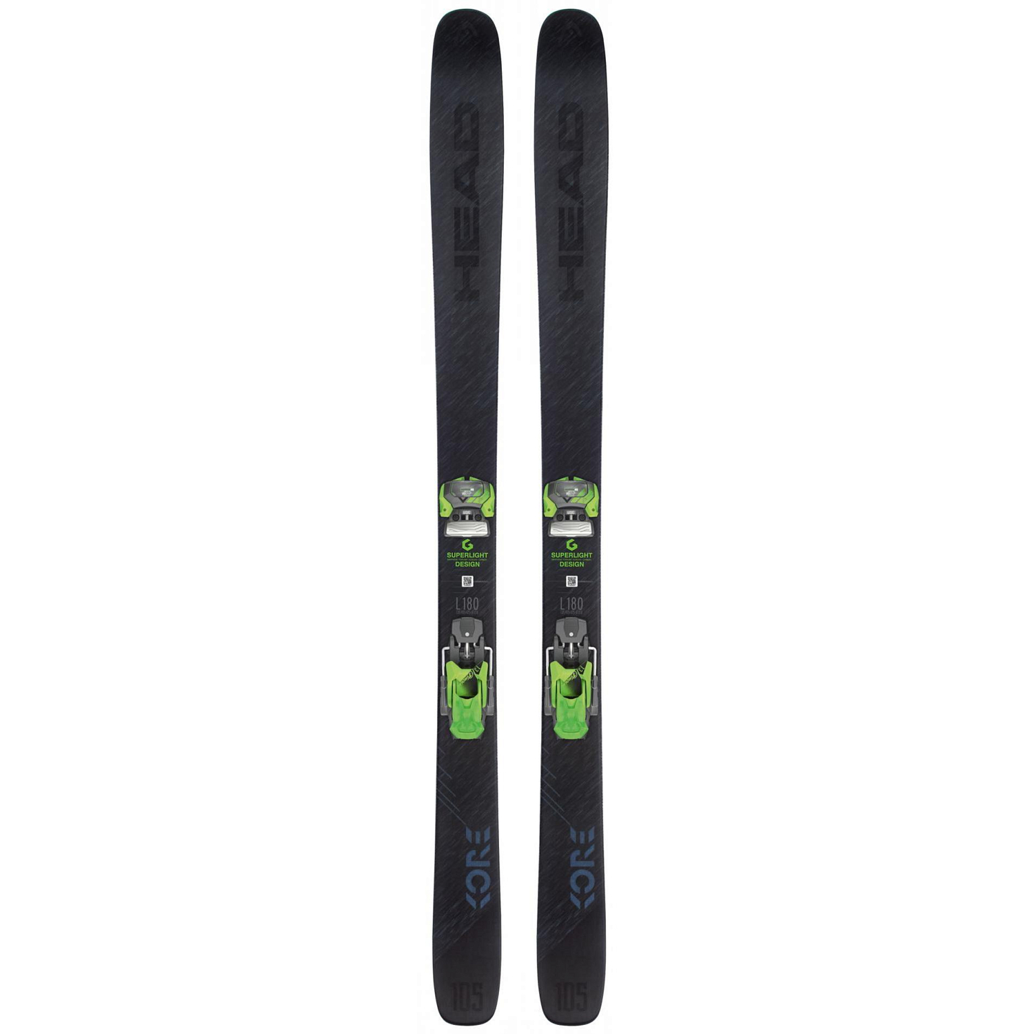 Горные лыжи с креплениями HEAD 2018-19 Kore 105+ATTACK² 13 GW BRAKE 110 [A] grey/green