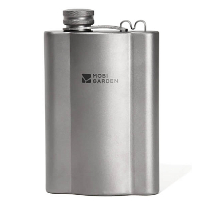 Фляжка Mobi Garden Leather Cover Titanium
