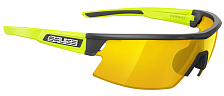 Очки солнцезащитные Salice 2022 Senior Visor + Spare Lens Black-Lime/Rw Yellow