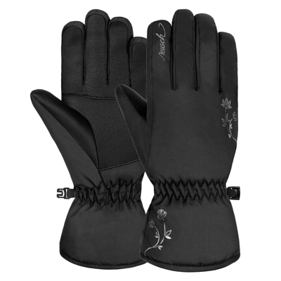 Перчатки REUSCH Ice Flower Black/Silver
