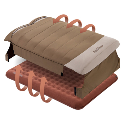 Спальник Naturehike Double sleeping bag Brown