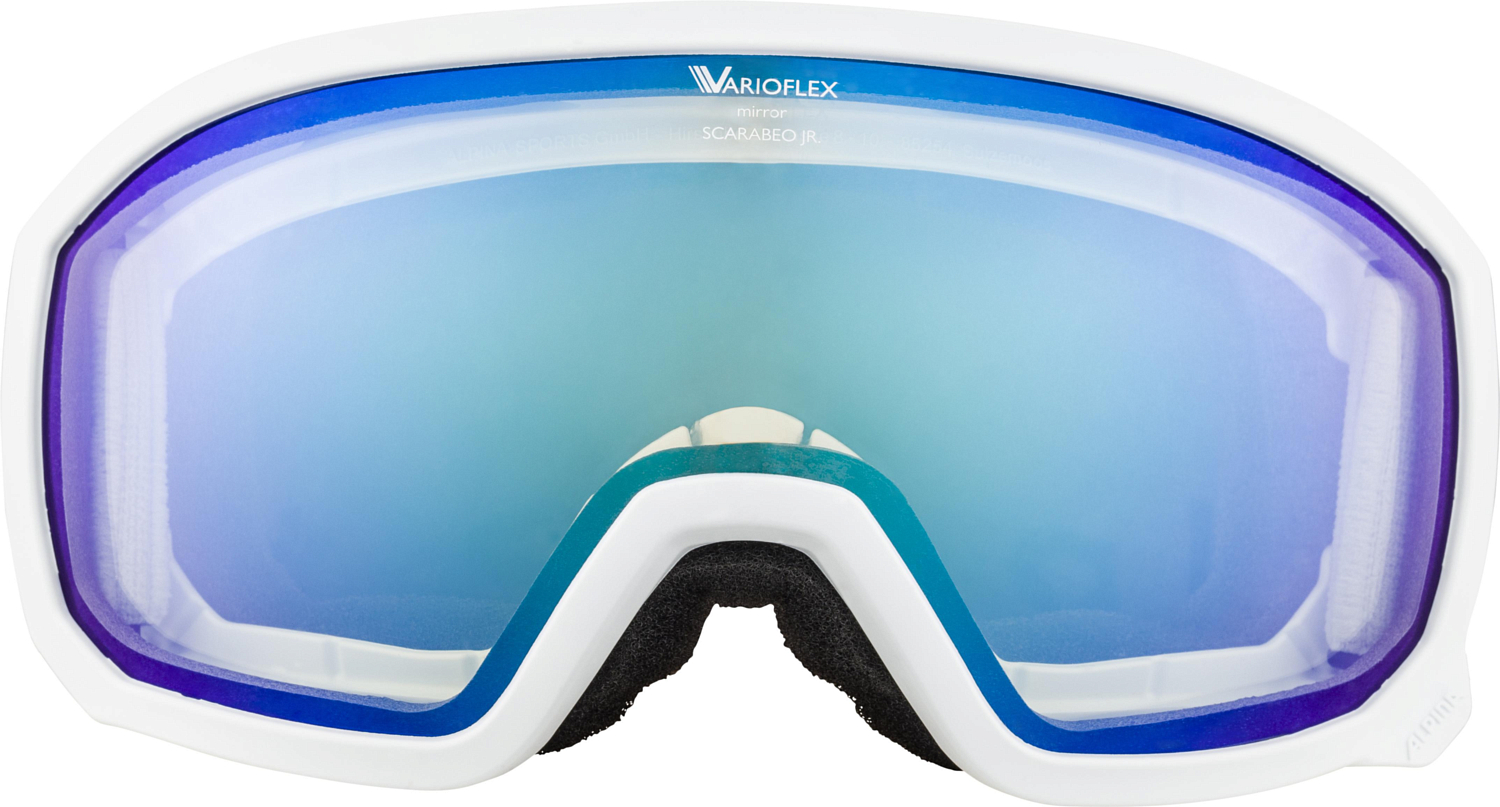 Очки горнолыжные Alpina 2021-22 Scarabeo Jr. V White/Clear S1-2