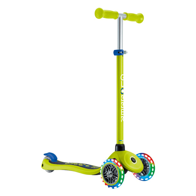 Самокат детский Globber Primo Lights V2 Зелено-Синий
