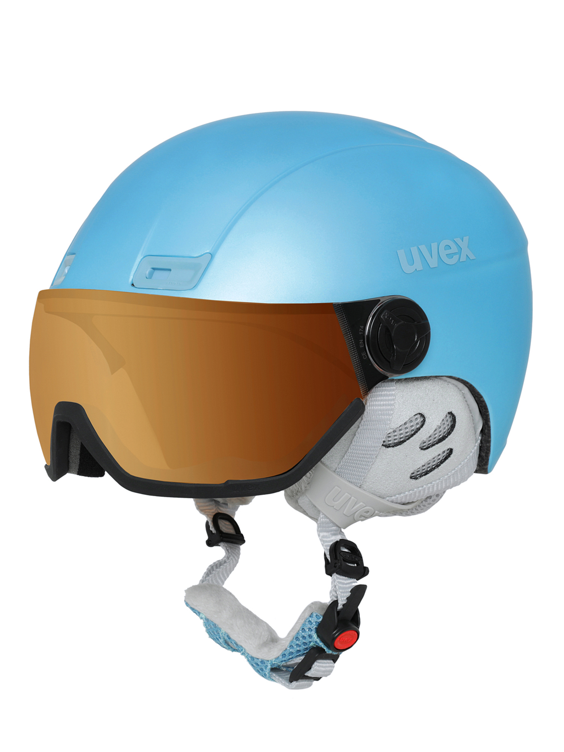Шлем с визором UVEX Hlmt 400 Visor Style White Red Mat – купить по цене ...