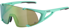 Очки солнцезащитные Alpina 2022 Hawkeye S Q-Lite Turquoise Matt Q-LITE, green mirror, Cat. 3, hydrophobic, fogstop