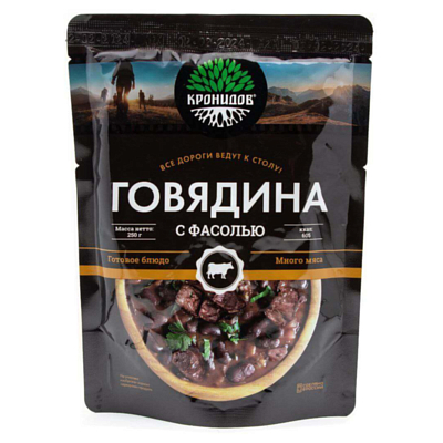 Туристическое питание Кронидов Говядина с фасолью 250 г