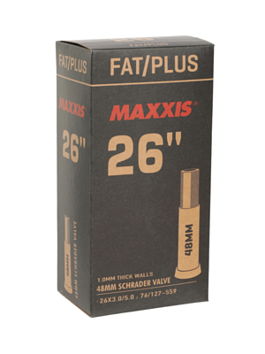 Велокамера Maxxis 2023 Fat/Plus 26X3.0/5.0 LSV48 Авто ниппель 0.8mm