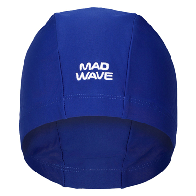 Шапочка для плавания MAD WAVE Adult Lycra Blue